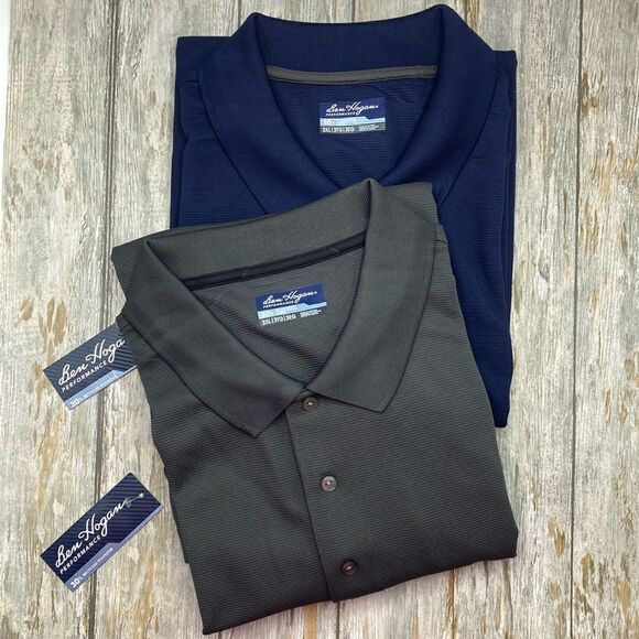 Active Golf Performance Easy Care Solid Short Sleeve Polo Shirt 2-Pack Size 3XL - Picture 1 of 11